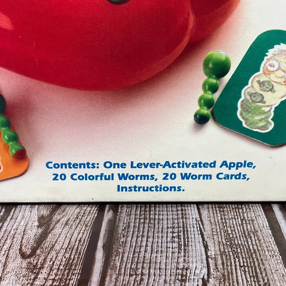 Vtg SQUIGGLY WORMS Kids Board Game Motorized Counting Color Match 1991 COMPLETE